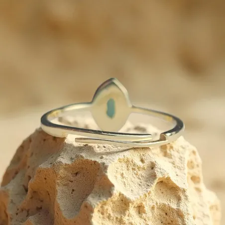 Bague Amazonite Argent Marquise – Expession émotionnelle