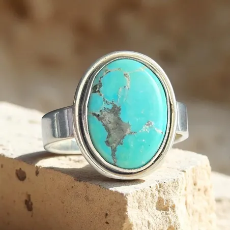 Bague Turquoise Aira Argent - Protection et expression
