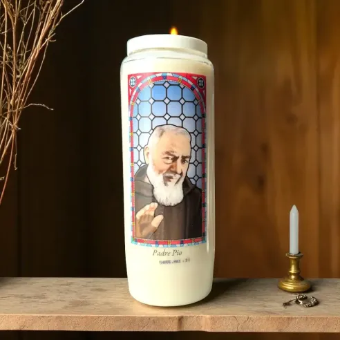 Neuvaine à Saint Padre Pio – Bougie de prière 9 jours