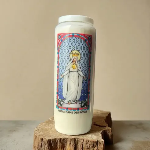 Neuvaine Notre-Dame des Roses – Bougie de prière 9 jours