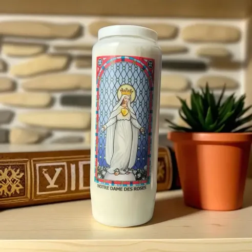 Neuvaine Notre-Dame des Roses – Bougie de prière 9 jours