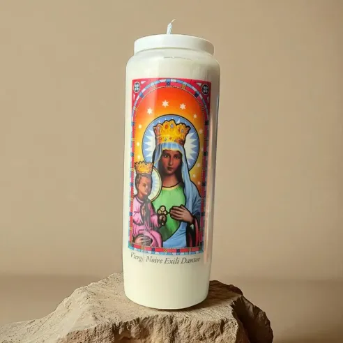 Neuvaine Vierge Noire Ezili Dantor – Bougie de rituel 9 jours