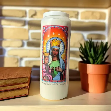 Neuvaine Vierge Noire Ezili Dantor – Bougie de rituel 9 jours