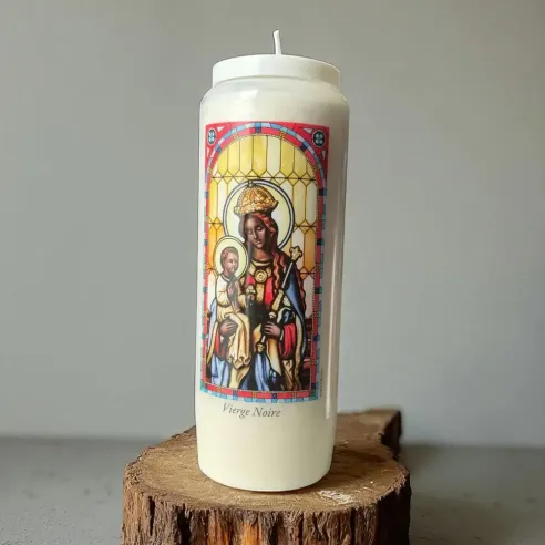 Neuvaine Vierge Noire – Bougie de prière 9 jours sacrés