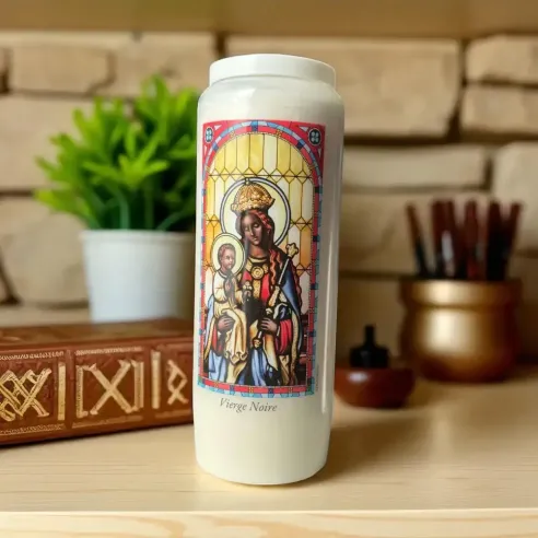 Neuvaine Vierge Noire – Bougie de prière 9 jours sacrés