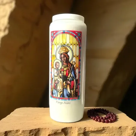 Neuvaine Vierge Noire – Bougie de prière 9 jours sacrés