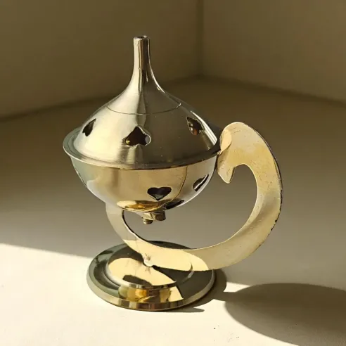 Brûle-encens Lampe Aladin – Encensoir oriental en métal