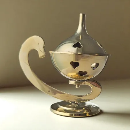 Brûle-encens Lampe Aladin – Encensoir oriental en métal