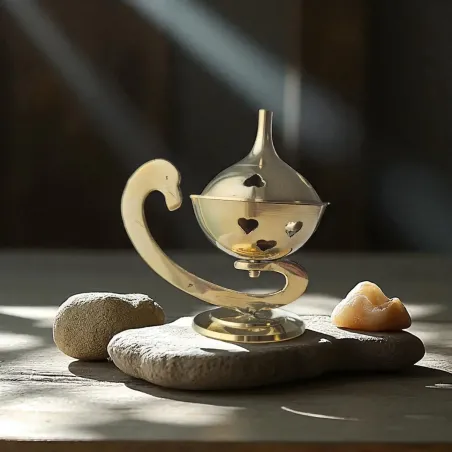 Brûle-encens Lampe Aladin – Encensoir oriental en métal