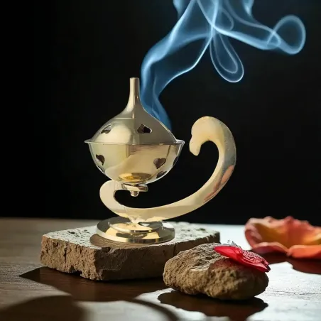 Brûle-encens Lampe Aladin – Encensoir oriental en métal