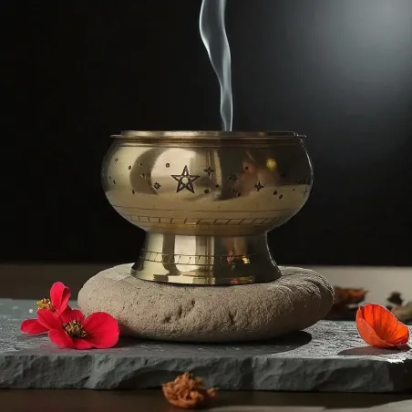 Brûle encens laiton ciel étoilé – Ambiance sacrée