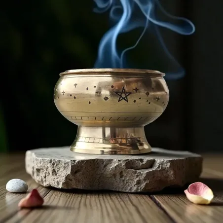 Brûle encens laiton ciel étoilé – Ambiance sacrée