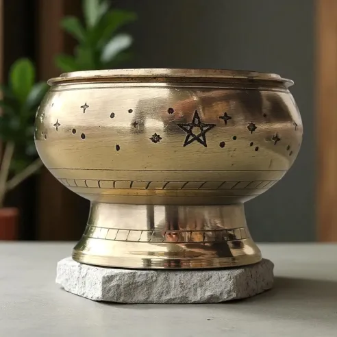 Brûle encens laiton ciel étoilé – Ambiance sacrée