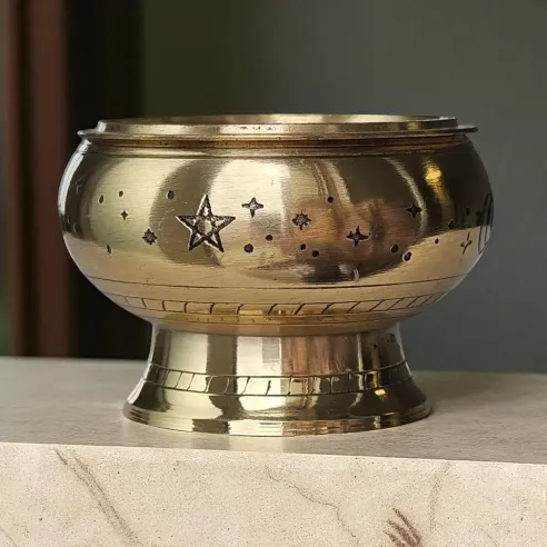 Brûle encens laiton ciel étoilé – Ambiance sacrée