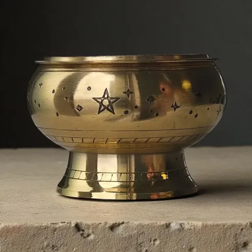 Brûle encens laiton ciel étoilé – Ambiance sacrée