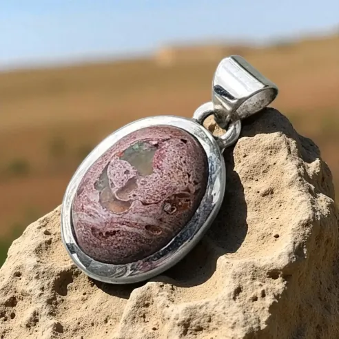 Pendentif Opale de Feu Mexique – Énergie solaire & passion