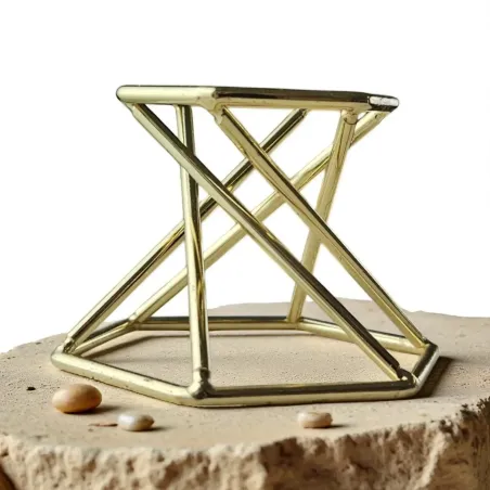 Support sphère doré haut – Pour sphères 3,5 ou 4,5 cm