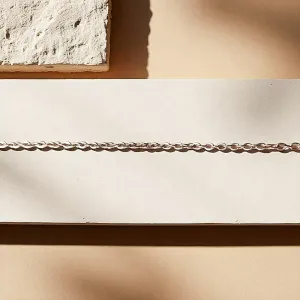 Chaîne acier inox rose gold 45 cm – 2 mm pour talismans