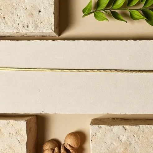 Chaîne argent maille doré 45 cm - pour pendentifs & talismans