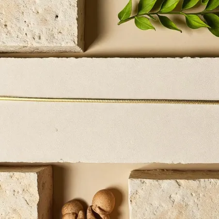 Chaîne argent maille doré 45 cm - pour pendentifs & talismans