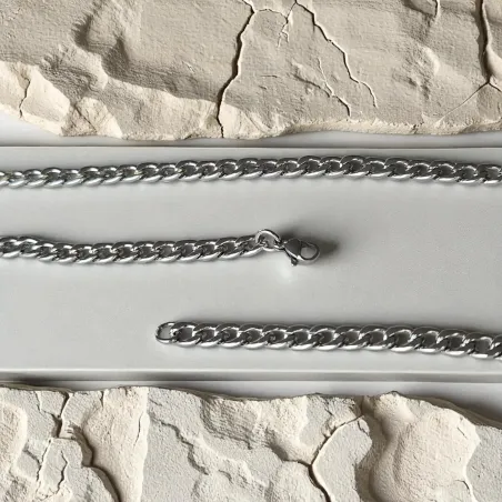 Chaine Maille gourmette 50cm