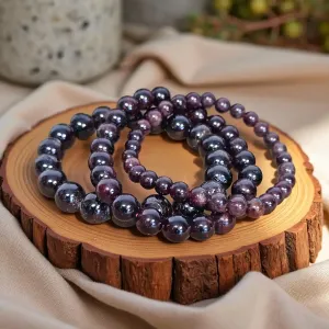 Bracelet en Grenat – Énergie & Force vitale