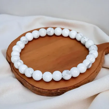 Bracelet Howlite – Calme mental & Sérénité