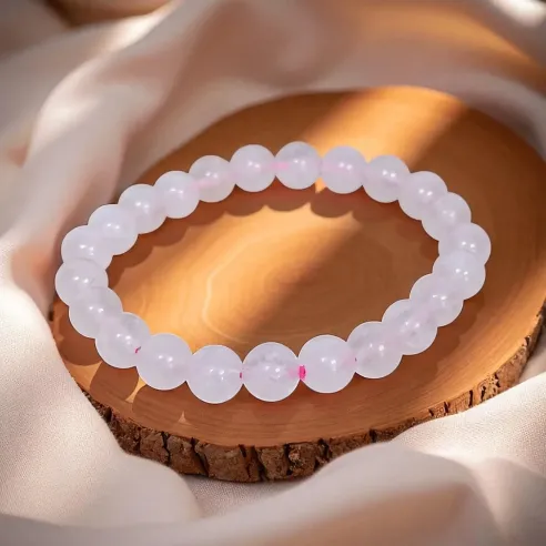 Bracelet quartz rose – amour et paix intérieure