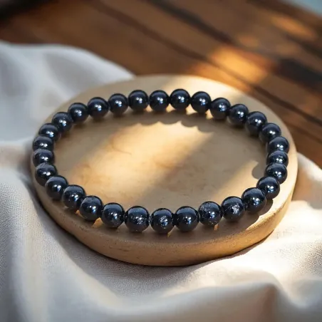 Bracelet Tourmaline Noire – protection et ancrage vibratoire