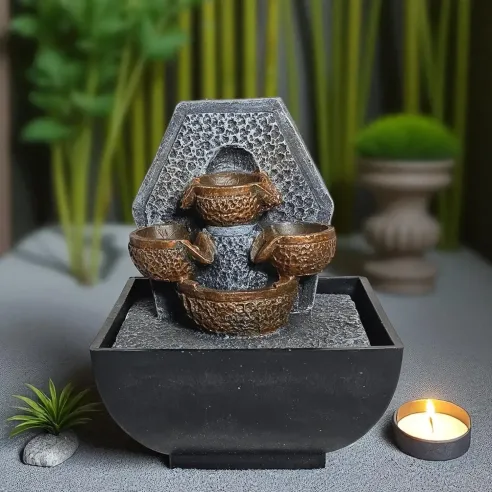 Fontaine zen cascade – Décoration intérieure et relaxation