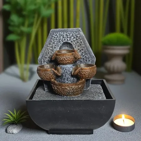 Fontaine zen cascade – Décoration intérieure et relaxation