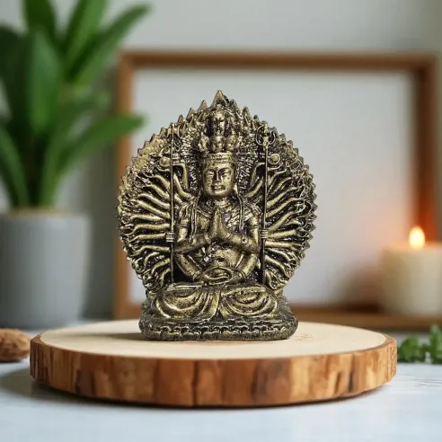 Statuette Shiva résine 8 cm – Divinité hindoue de méditation