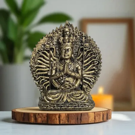 Statuette Shiva résine 8 cm – Divinité hindoue de méditation