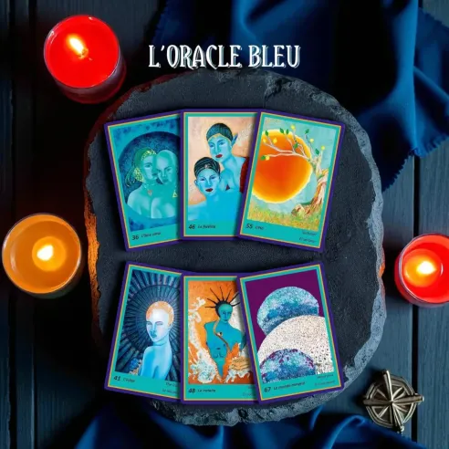 L’Oracle Bleu – Jeu d'oracle de 73 cartes intuitives