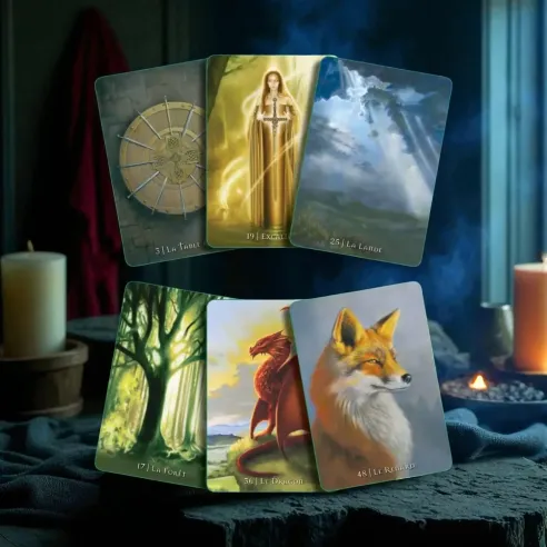 L'Oracle de Brocéliande – Coffret cartes & livre celtique