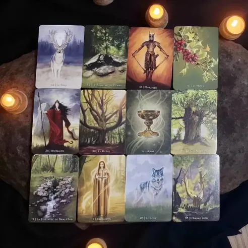 L'Oracle de Brocéliande – Coffret cartes & livre celtique