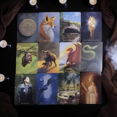 L'Oracle de Brocéliande – Coffret cartes & livre celtique