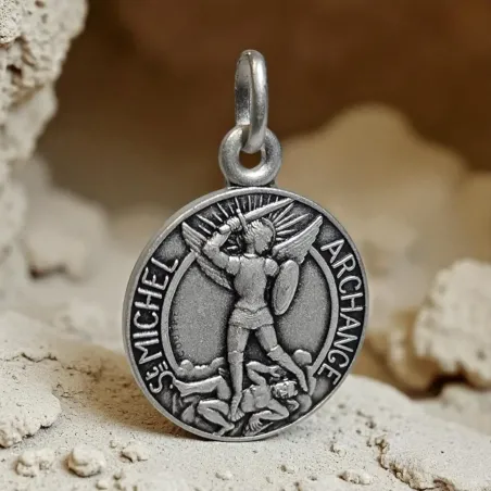 Médaille Saint Michel en Argent – Talisman de protection