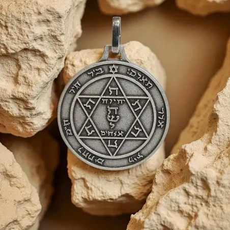 Talisman Pentacle Mars Argenté