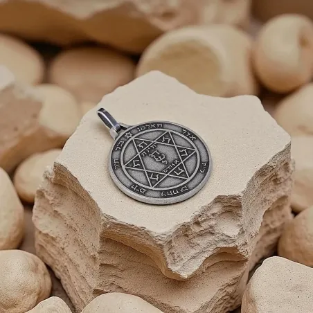Talisman Pentacle Mars Argenté