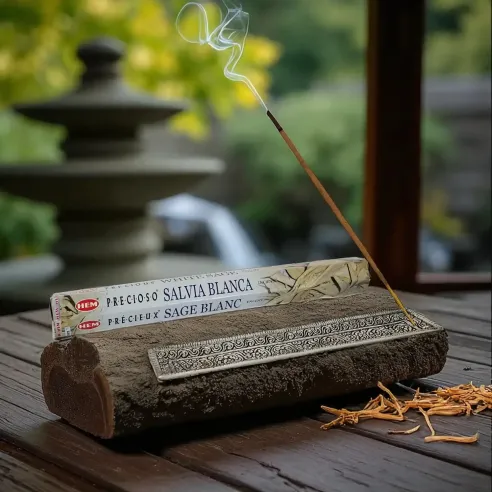 Encens HEM Sauge Blanche – Purification sacrée