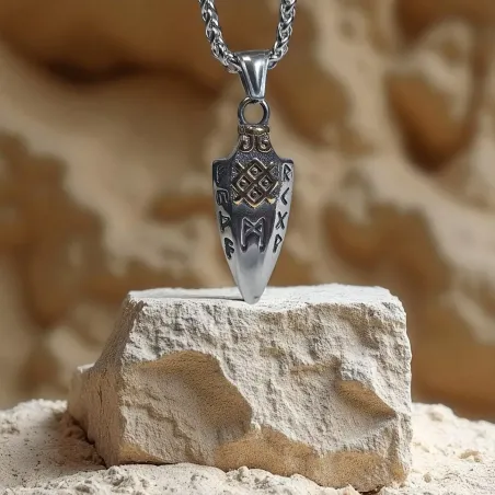 Collier Viking Runes Flèche - Protection et courage