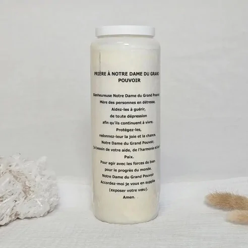 Neuvaine Notre-Dame du Grand Pouvoir – Bougie de prière