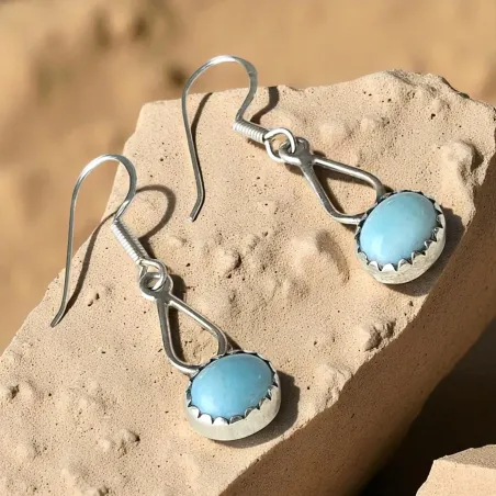 Boucles d'oreilles Larimar Blue| latelierdessens.com