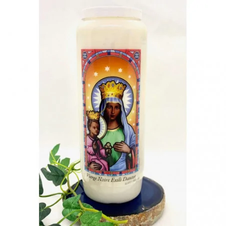 Neuvaine Vierge Noire Ezili Dantor – Bougie de rituel 9 jours