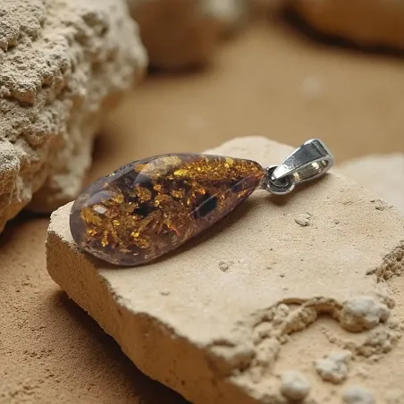 Pendentif ambre baltique – énergie solaire & bijou naturel