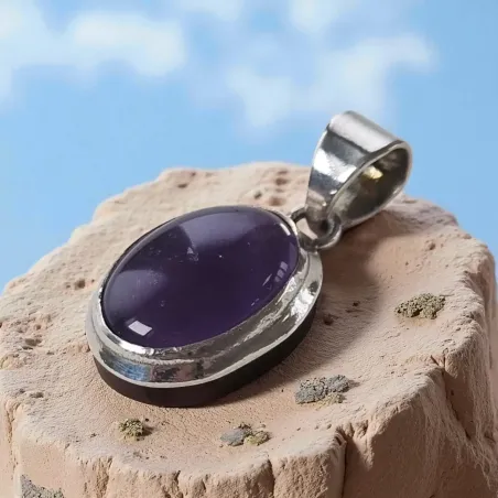 Pendentif améthyste argent – apaisant & élégant
