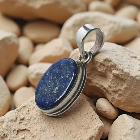 Pendentif Lapis-Lazuli Argent – sagesse et intuition claire