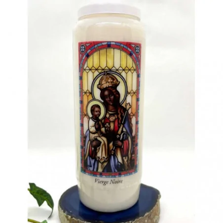 Neuvaine Vierge Noire – Bougie de prière 9 jours sacrés