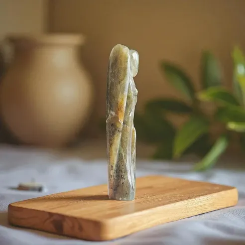 Ange en Labradorite - figurine protectrice